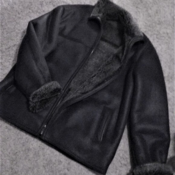 sergio benini leather coat